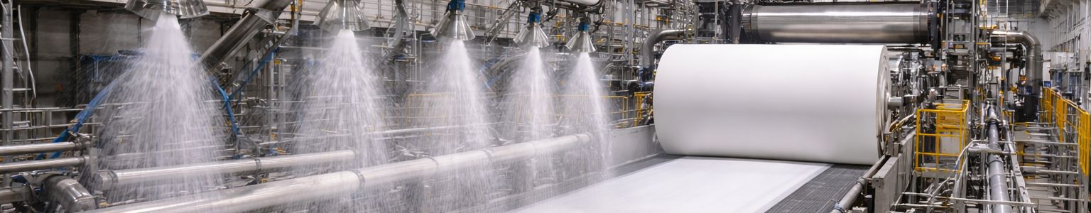Przemysł papierniczy – linia produkcji papieru Przemysł papierniczy – linia produkcji papieru