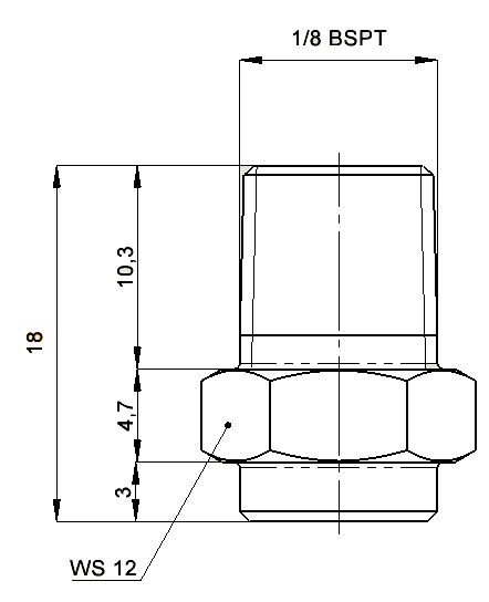 D plus 1/8 cala