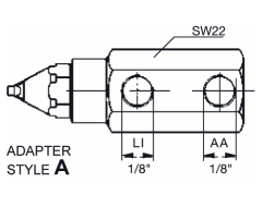 Adapter atomizera typu A